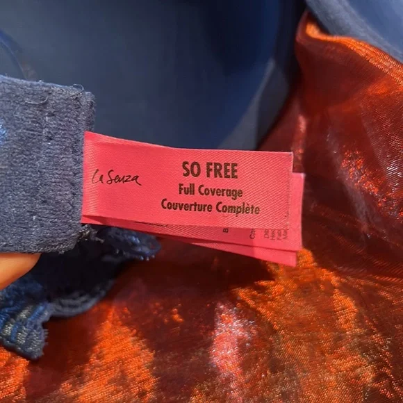 La SENZA Midnight Blue Lace full coverage Bra - Picture 5 of 7